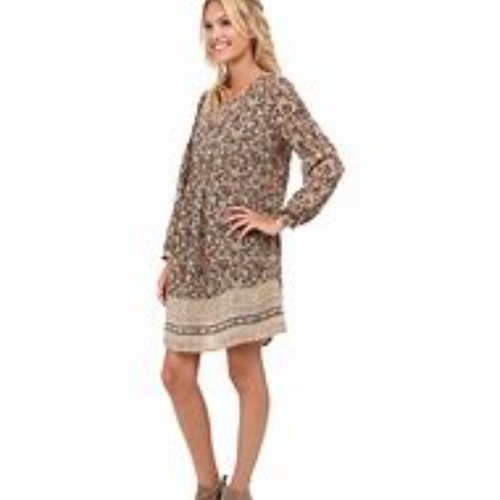 Lucky Brand Floral Border Dress NWT XS - Picture 4 of 7